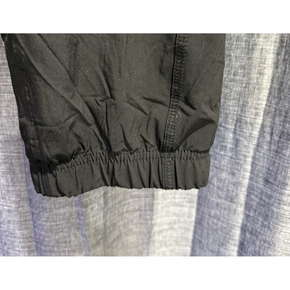 Eddie Bauer Women's Sz 8 Black Drawstring Fleece Lined Hiking Pant Zip Pockets - Picture 2 of 10